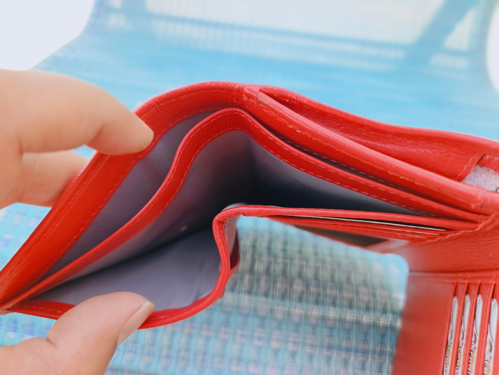 Evorya® Women's Blood Red Leather Wallet – Holds 15+ Cards